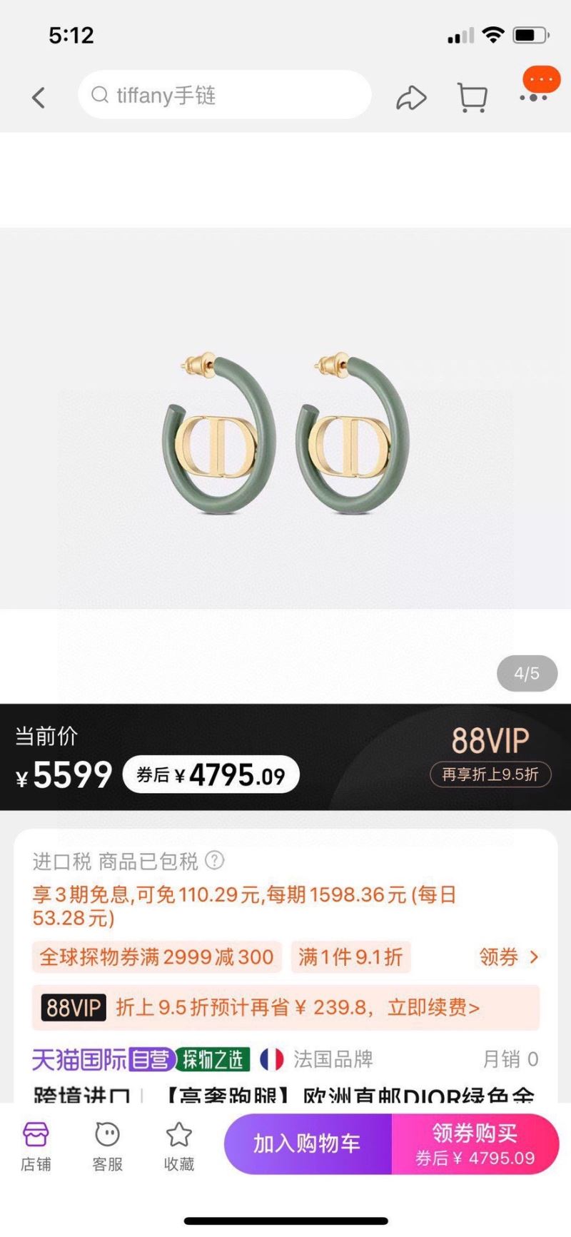 Christian Dior Earrings